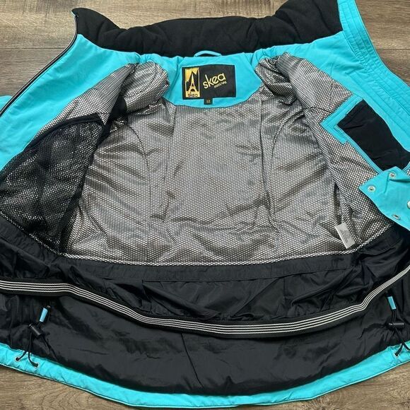 Skea Women’s Size 12 Paris Vail Snow Jacket Teal Blue Full Zip Outerwear - Picture 10 of 12